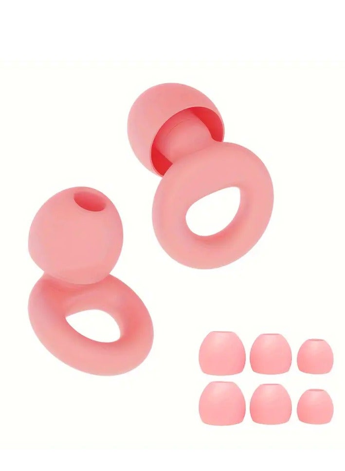 سدادات أذن سيليكون قابلة لإعادة الاستخدام للسباحة والنوم والغوص | إلغاء الضوضاء، مقاوم للماء، ملائم ومريح، حماية عالية الجودة للأذن للسفر والاستخدام الخارجي