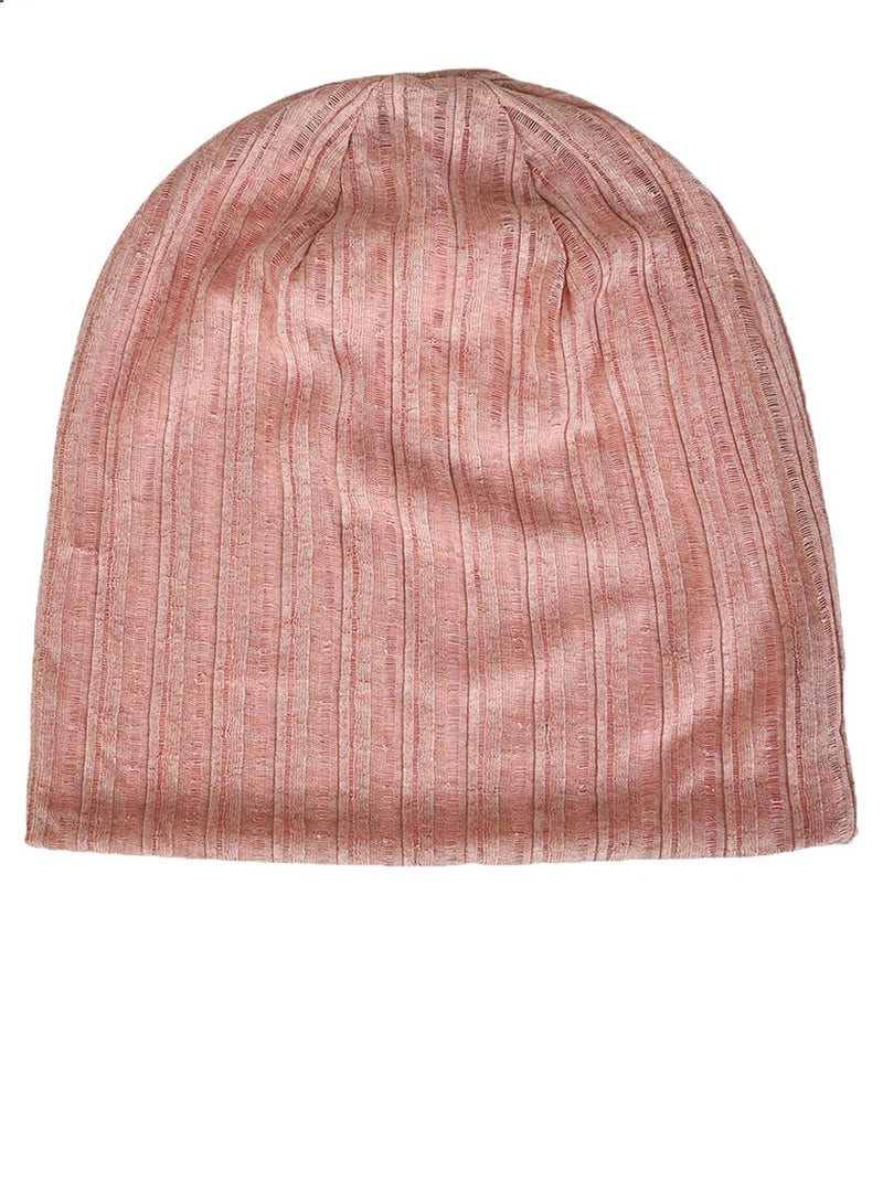 Loquat Unisex Infinity Scarf Headwear Cap Breathable Beanie Hat Pink 