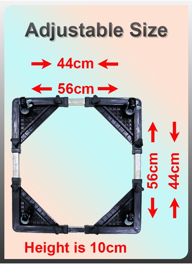 DBLEW - Moveable Heavy Duty Telescopic Washing Machine Multi-Functional Adjustable Base Universal Caster Extendable Appliance Stand For Refrigerators Dishwashers Dryers Furniture Organiser - Image 1