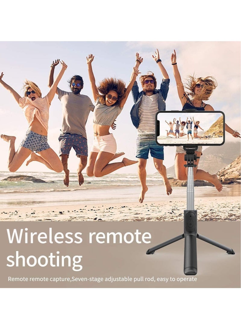 إلترازون Selfie Stick, Extendable Selfie Stick with Wireless Remote and Tripod Stand, Portable, Lightweight, Compatible with iPhone 13/13 Pro/12/11/11 Pro/XS - Image 2