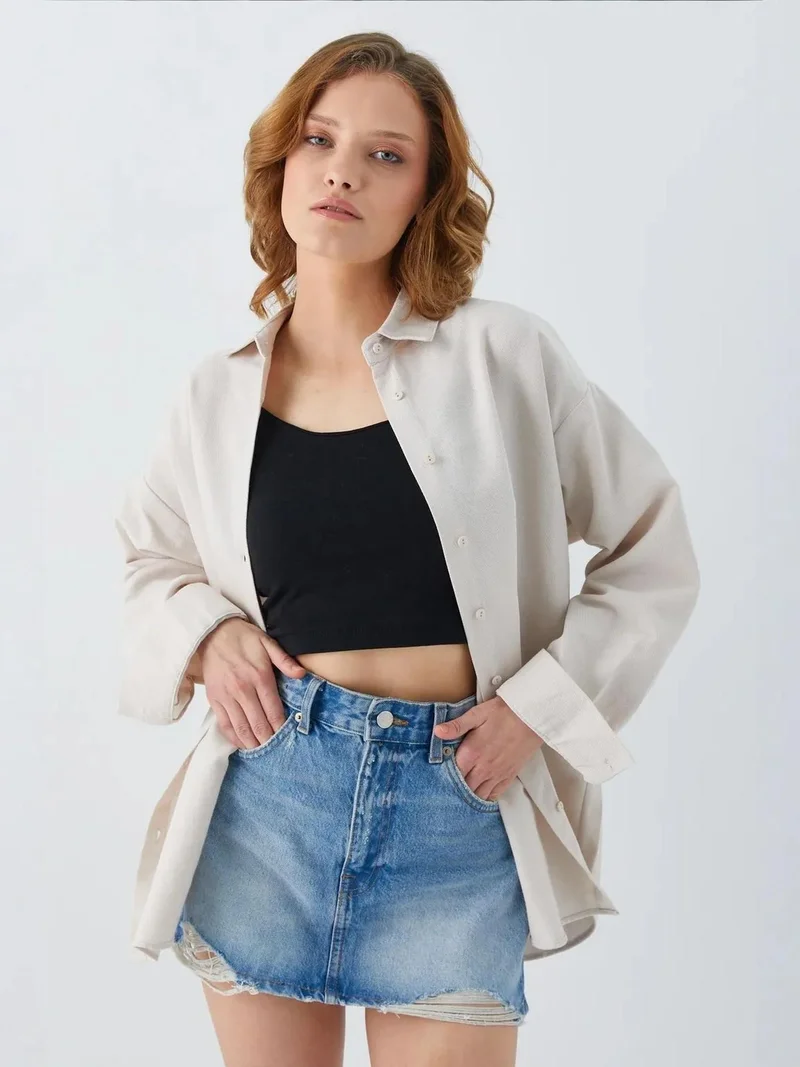 MixRay Mixray Oversize Poplin Shirt