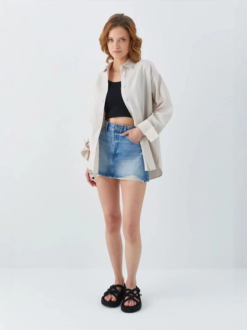 MixRay Mixray Oversize Poplin Shirt