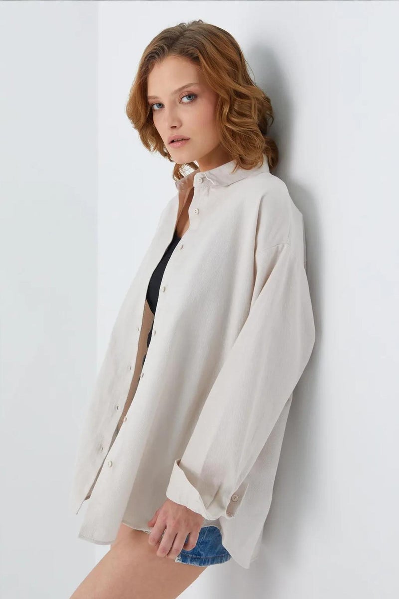 Mixray Oversize Poplin Shirt - Image 5