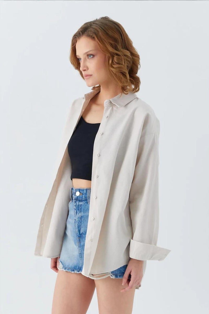 Mixray Oversize Poplin Shirt - Image 3