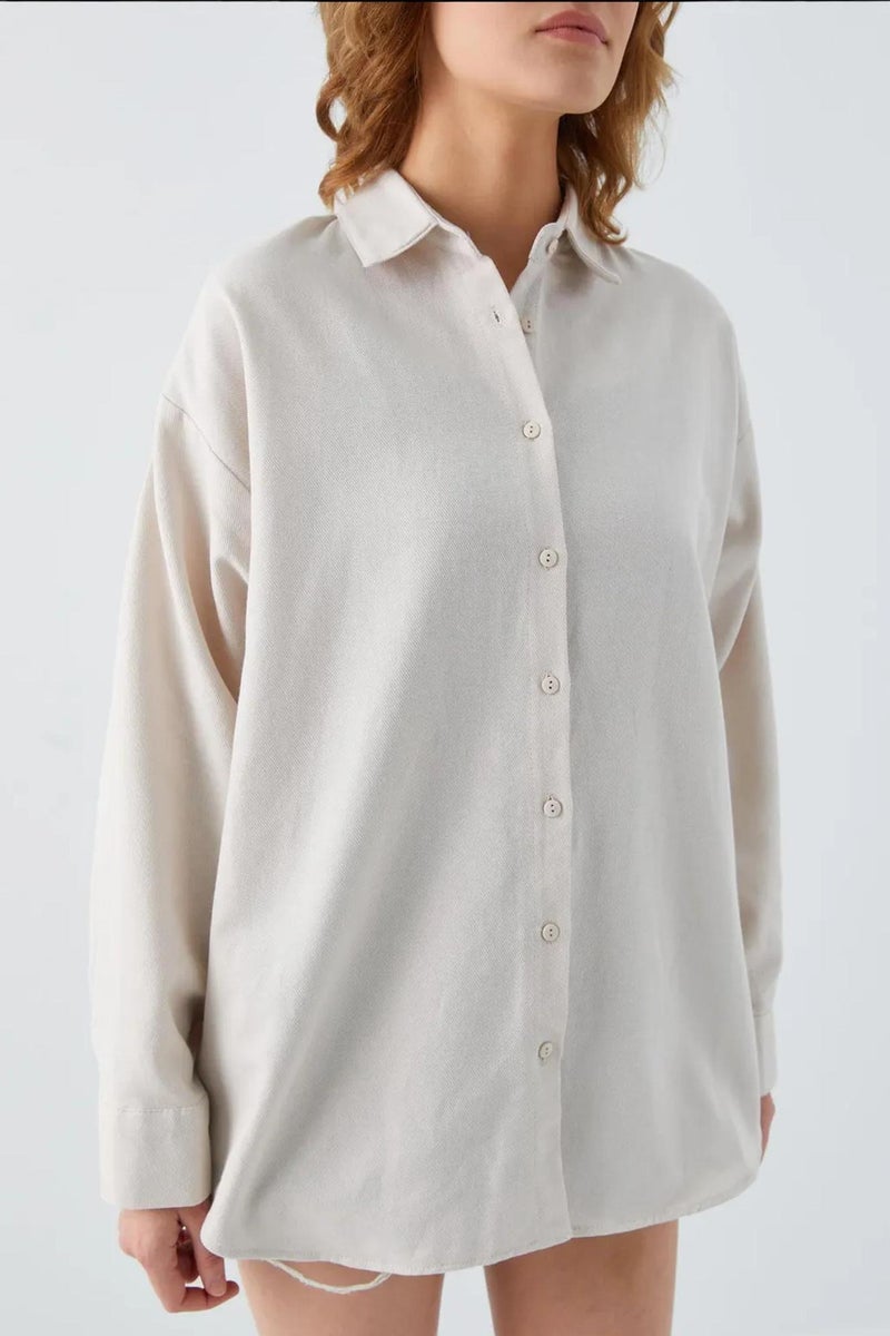 Mixray Oversize Poplin Shirt - Image 4