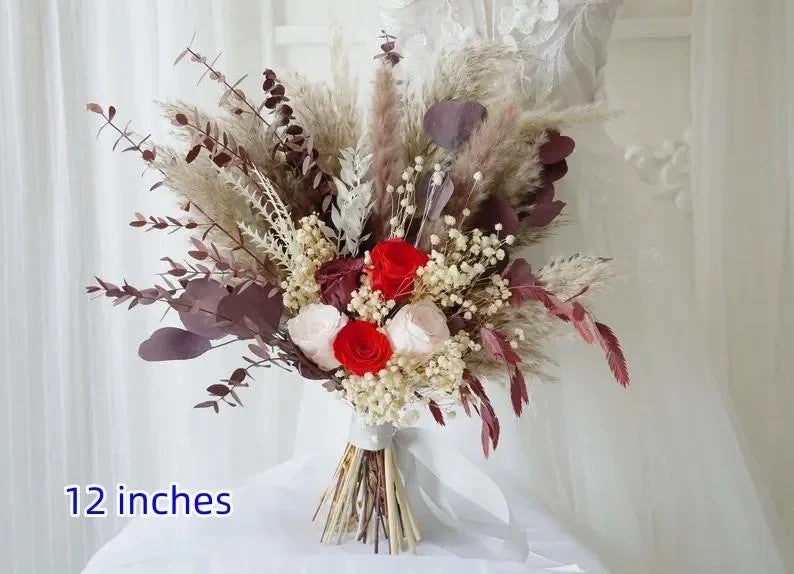 Bluejw H-4 Dried Pampas Grass Bouquet for Wedding Bridal Decor, Natural Dried Flower Arrangement, Dried Plants Decoration - Image 5