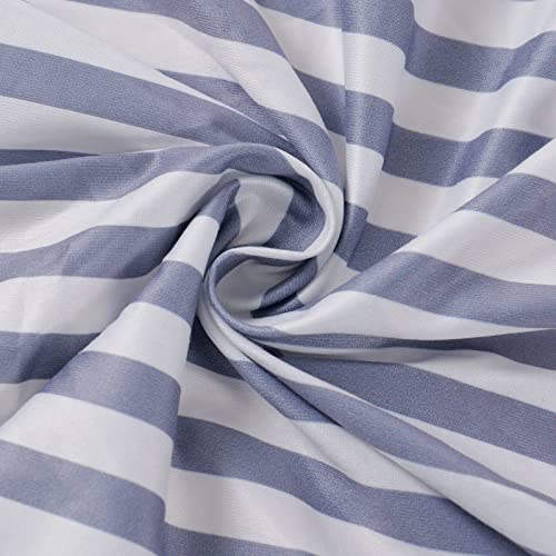 Onacosht Bassinet Sheets for Baby Boy and Girl, Stretchy Breathable Fitted Sheet Universal for Bassinet Cradle Hourglass Oval Rectangle Pad/Mattress, 4 Pack Stripes Dots Chevrons and Stars ﻿ - Image 3