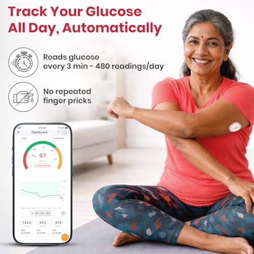 AGEasy Antara AGEasy (Max Group) CGM Sensor & Transmitter for Smart Glucose Tracking | Real-Time Blood Sugar Level Tracking | Bluetooth-Enabled Continuous Glucose Monitor Device | Needleless Patch Sensor – No Finger Pricks, Waterproof, Compact & Lightweight, 14-Day Sensor Life | Reusable Transmitter with 2-Year Warranty & Instant Charging - Image 3