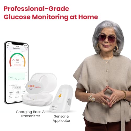 AGEasy Antara AGEasy (Max Group) CGM Sensor & Transmitter for Smart Glucose Tracking | Real-Time Blood Sugar Level Tracking | Bluetooth-Enabled Continuous Glucose Monitor Device | Needleless Patch Sensor – No Finger Pricks, Waterproof, Compact & Lightweight, 14-Day Sensor Life | Reusable Transmitter with 2-Year Warranty & Instant Charging - Image 2