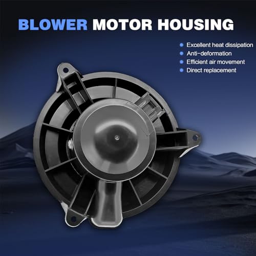 POHILA 700101 HVAC Blower Motor w/Fan Cage (only fit w/Custom Center Console Crew Cab Pickup) Replacement for Chevrolet Avalanche Silverado GMC Sierra 1500 2500 3500, for Cadillac Escalade EXT 03-06 - Image 5