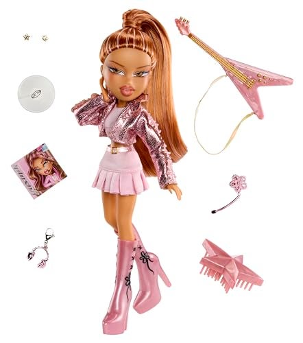 Bratz Pop Starz Yasmin Fashion Doll with Accessories and Charm - Image 5