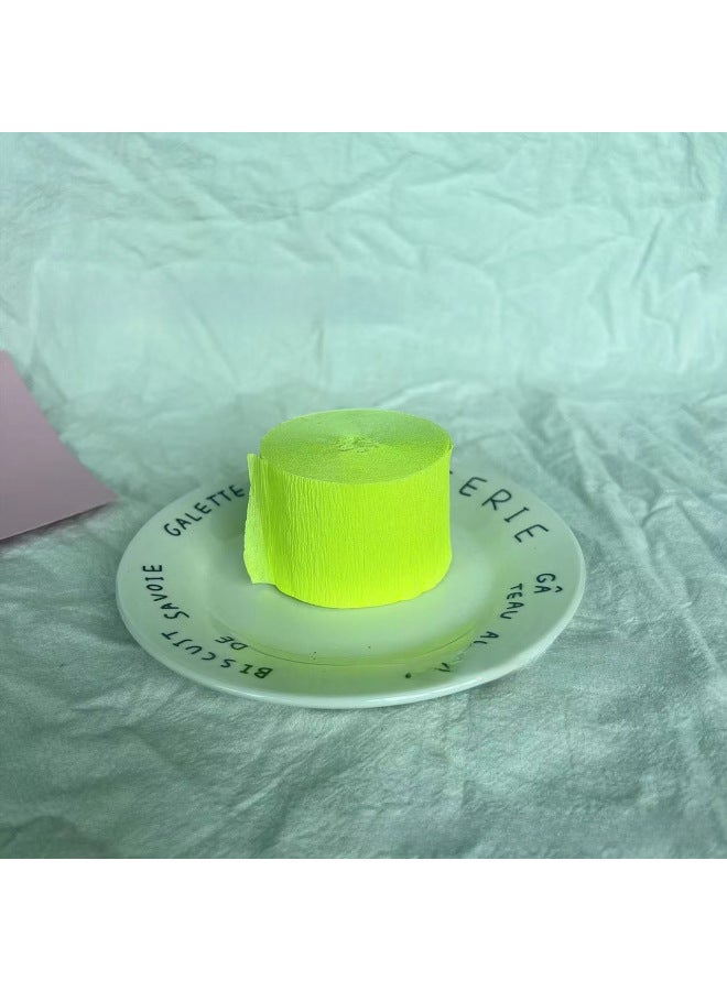 Lieyang Color Crepe Paper Roll 4.5*25 Holiday Party Wedding Party Supplies Long Pleated Paper Venue Layout - Image 1