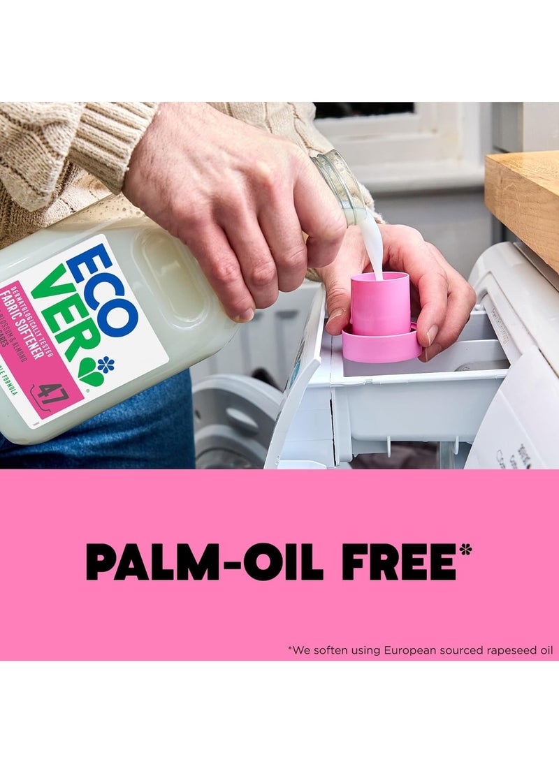 ecover Fabric Softener Fabric Conditioner To Soften Your Clothes Fresh Rose & Bergamot Scent 47 Washes 1.43 Liter - Image 3