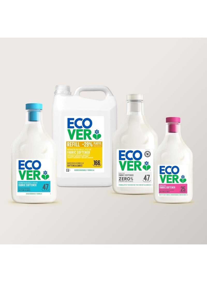 ecover Fabric Softener Fabric Conditioner To Soften Your Clothes Fresh Rose & Bergamot Scent 47 Washes 1.43 Liter - Image 5