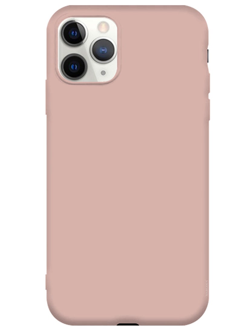 CATANES Soft Silky Silicone Case Cover for Apple iPhone 11 Pro - Full Body Protection - Sand Pink - Image 2