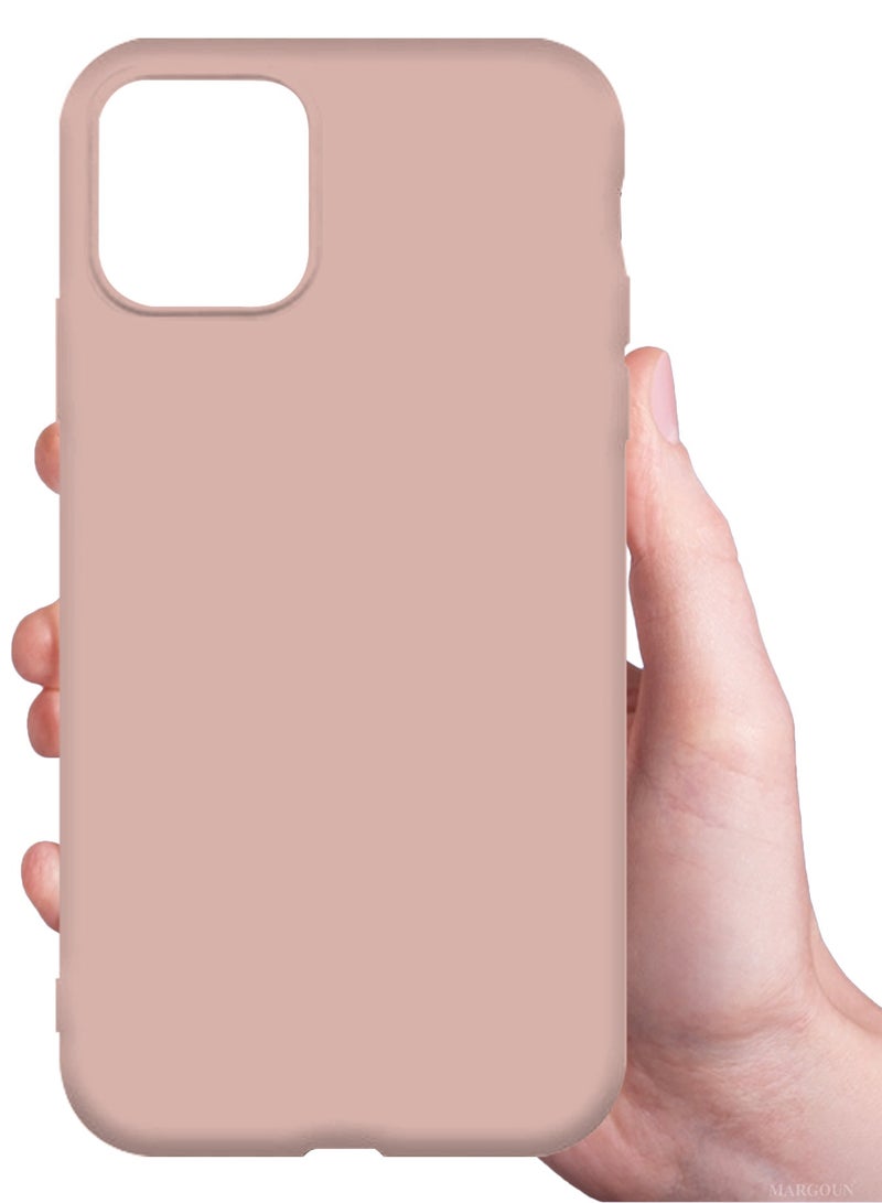 CATANES Soft Silky Silicone Case Cover for Apple iPhone 11 Pro - Full Body Protection - Sand Pink - Image 3