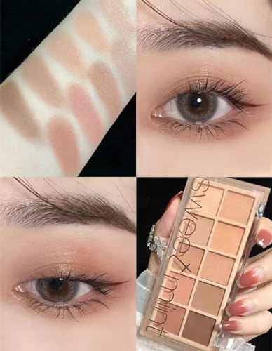 Go Ho 10 Colors Matte Eyeshadow Palette Highly Pigmented Blendable Shades Waterproof CoolWarmtoned 05 - Image 5