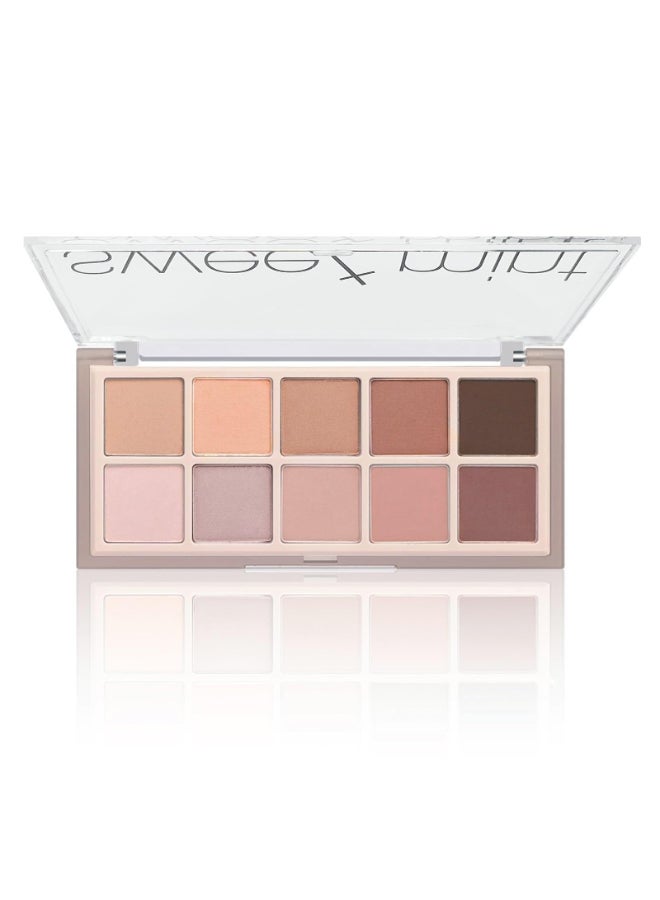 Go Ho 10 Colors Matte Eyeshadow Palette Highly Pigmented Blendable Shades Waterproof CoolWarmtoned 05 - Image 3