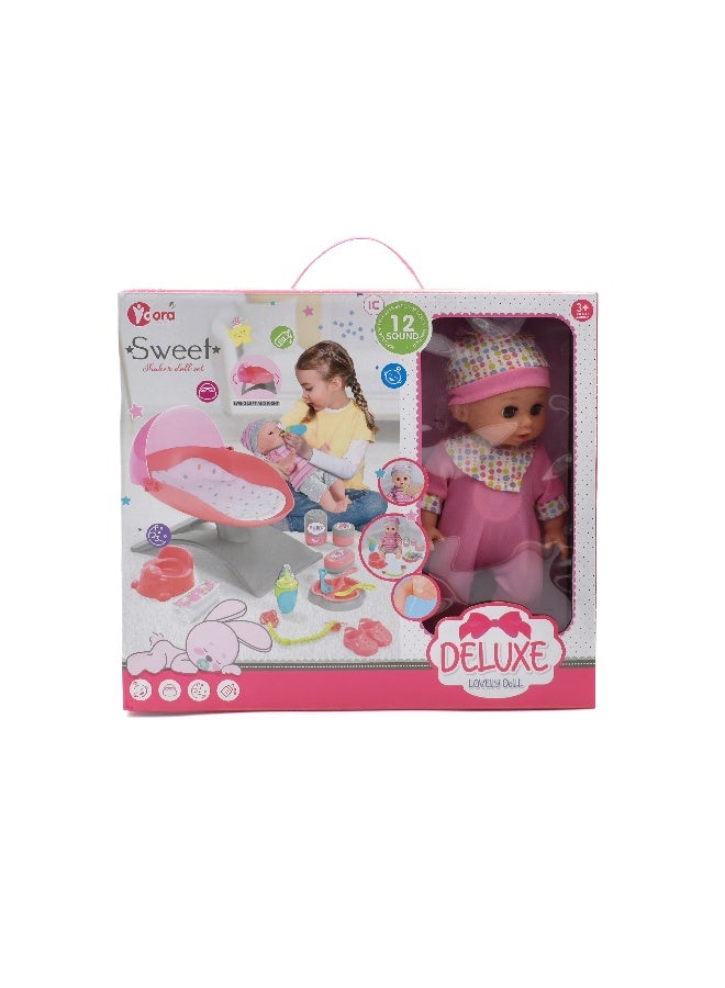 DORA Deluxe Baby Doll with Baby Care Set from Deluxe - Image 1
