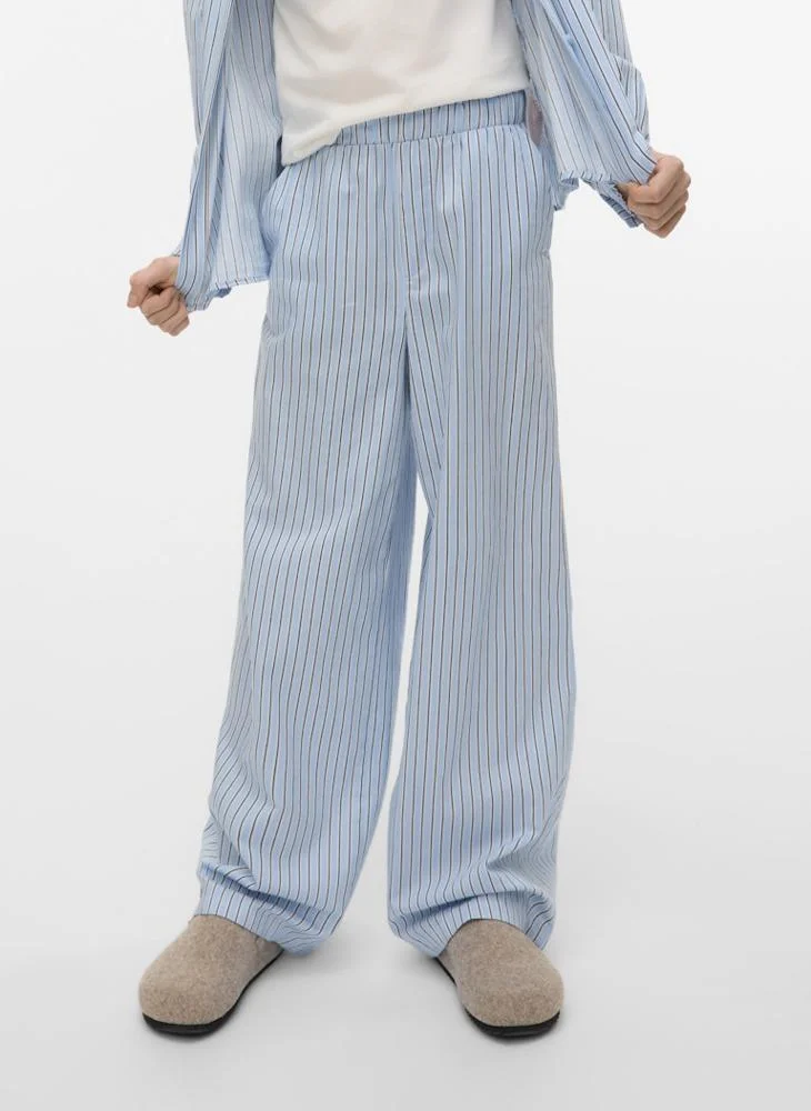 Vero Moda Girl Kids Striped Wide Leg Sweatpants