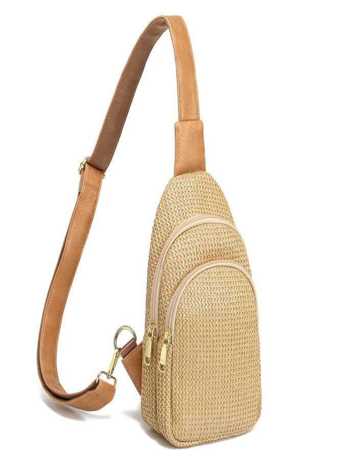 INICAT Summer Straw Bag Small Sling Beach Bag Crossbody Bags Rattan Woven Purses for Women 2025 - Image 1