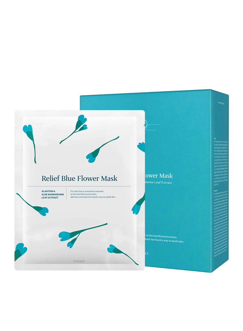 Hyggee Relief Blue Flower Mask for All Skin Types 1unit - Image 3