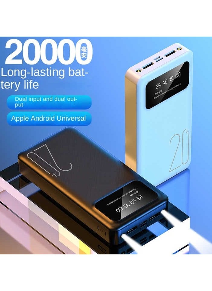 20000mah Mini Portable Power Bank Power Bank LED Display Power Bank External Battery Mobile Power Bank