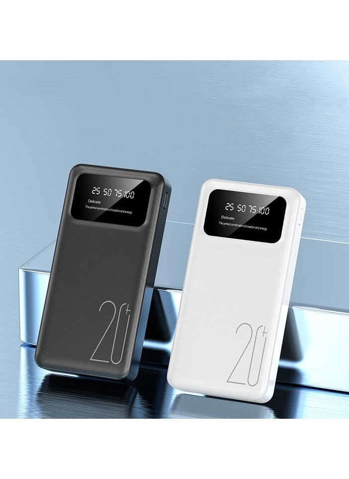 20000mah Mini Portable Power Bank Power Bank LED Display Power Bank External Battery Mobile Power Bank