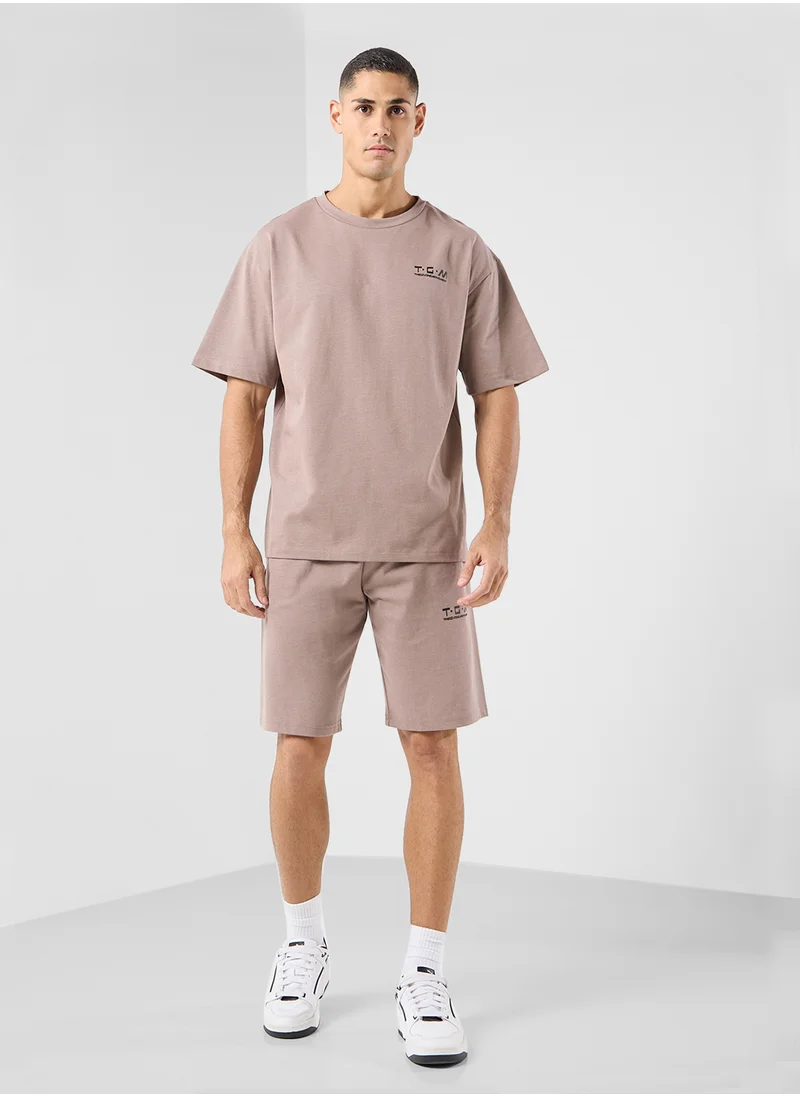 The Giving Movement Oversized Racing Printed T-Shirt