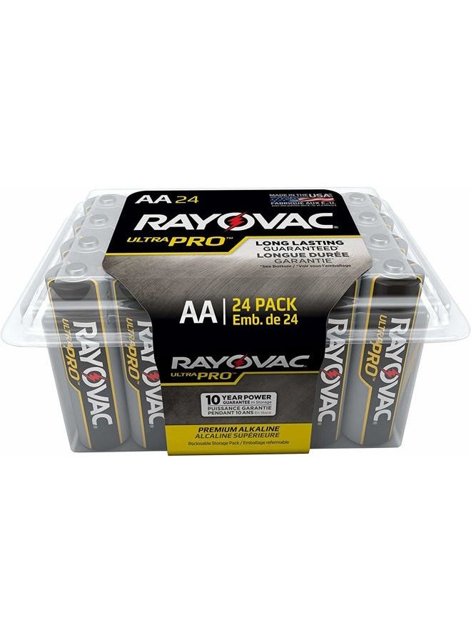 Batteries ALAA-24F Ultra Pro AA Alkaline Batteries, AA (Pack of 24)