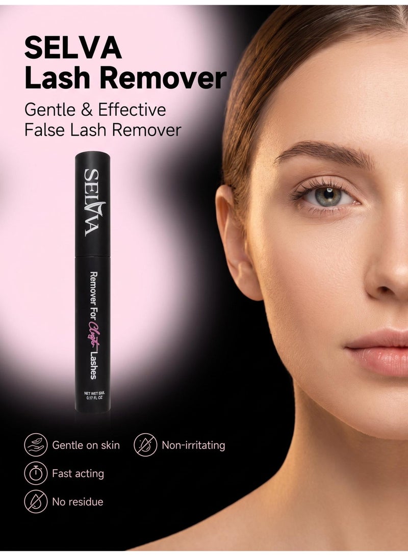 SELVA BEAUTY Lash Glue Remover for Lash Extensions Eyelash Remover for Cluster Lashes Easy Removal Eyelash Extension Remover - Image 1