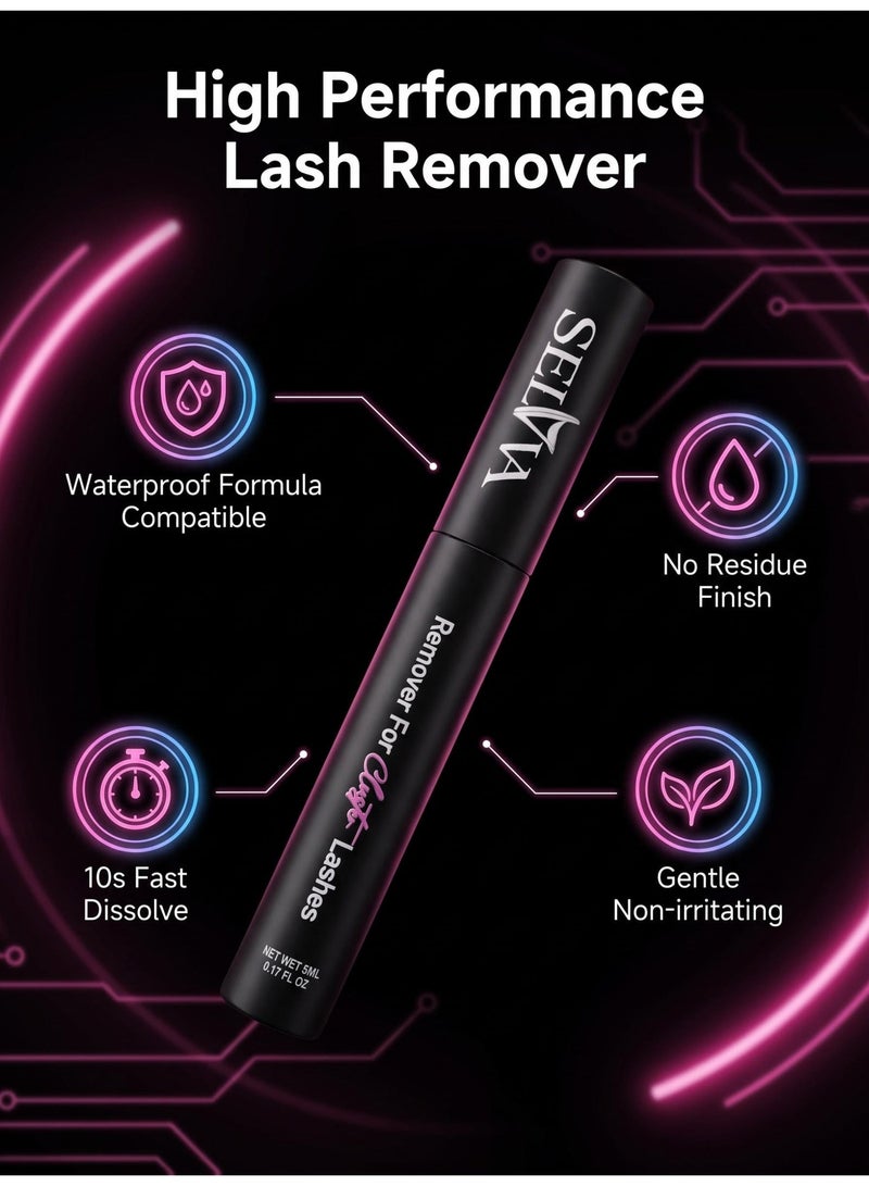 SELVA BEAUTY Lash Glue Remover for Lash Extensions Eyelash Remover for Cluster Lashes Easy Removal Eyelash Extension Remover - Image 5