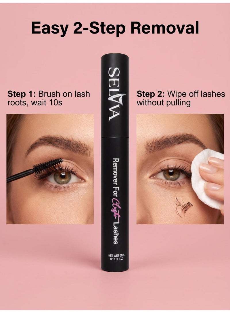SELVA BEAUTY Lash Glue Remover for Lash Extensions Eyelash Remover for Cluster Lashes Easy Removal Eyelash Extension Remover - Image 3