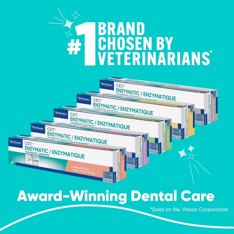 Virbac Toothpaste for Dogs and Cats, Seafood flavor - Image 2