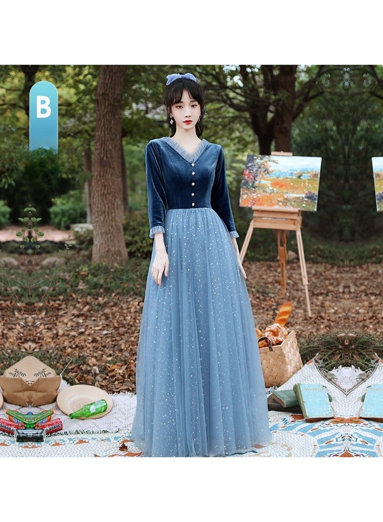 KUYING New Fashionable and Elegant Bridesmaid Dress  - Image 1