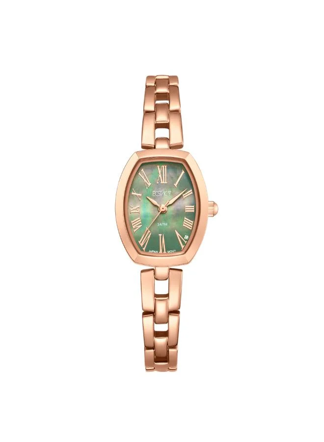 ECSTACY Women's 304 solid stainless steel Analog Watch E25512-RBKG - 20.5 mm