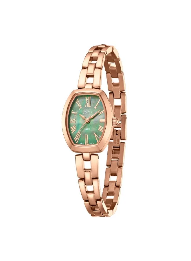ECSTACY Women's 304 solid stainless steel Analog Watch E25512-RBKG - 20.5 mm