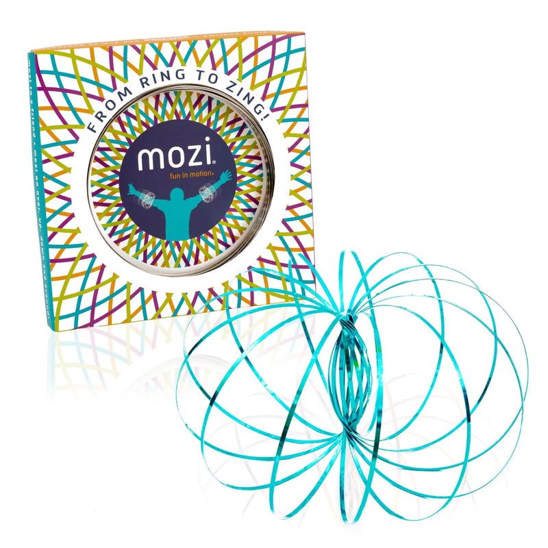 Mozi Geometric Magic Flow Bracelet Easy to Use 3D Spiral Toy Spinning Bracelet Spiral for Children and Adults Sapphire Blue - Image 2