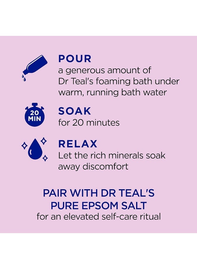 Dr Teal's حمام فوار من دكتور تيل مع ملح إبسوم وتوت البلسان الأسود 1000 مل - Image 4