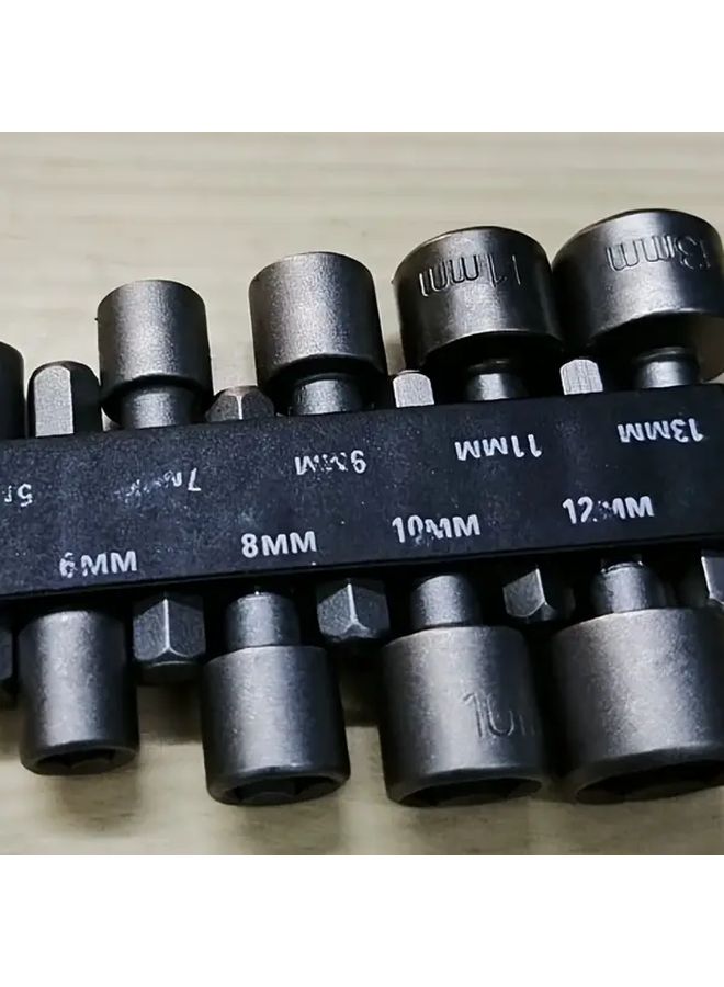 9 Pcs Magnetic Hex Socket Screwdriver Set 5 13mm Size 3 03x2 09 Inch - Image 4
