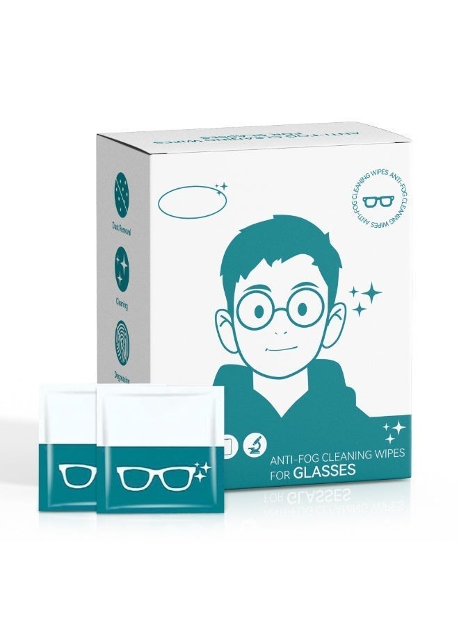 Lens Cleaning Wipes - 100 Pack Pre-Moistened Anti-Fog Eyeglass Wipes and screen cleaner| Individually Wrapped, Streak-Free, Safe for Glasses, Camera Lenses, Phones, Screens & Sunglasses - Image 1