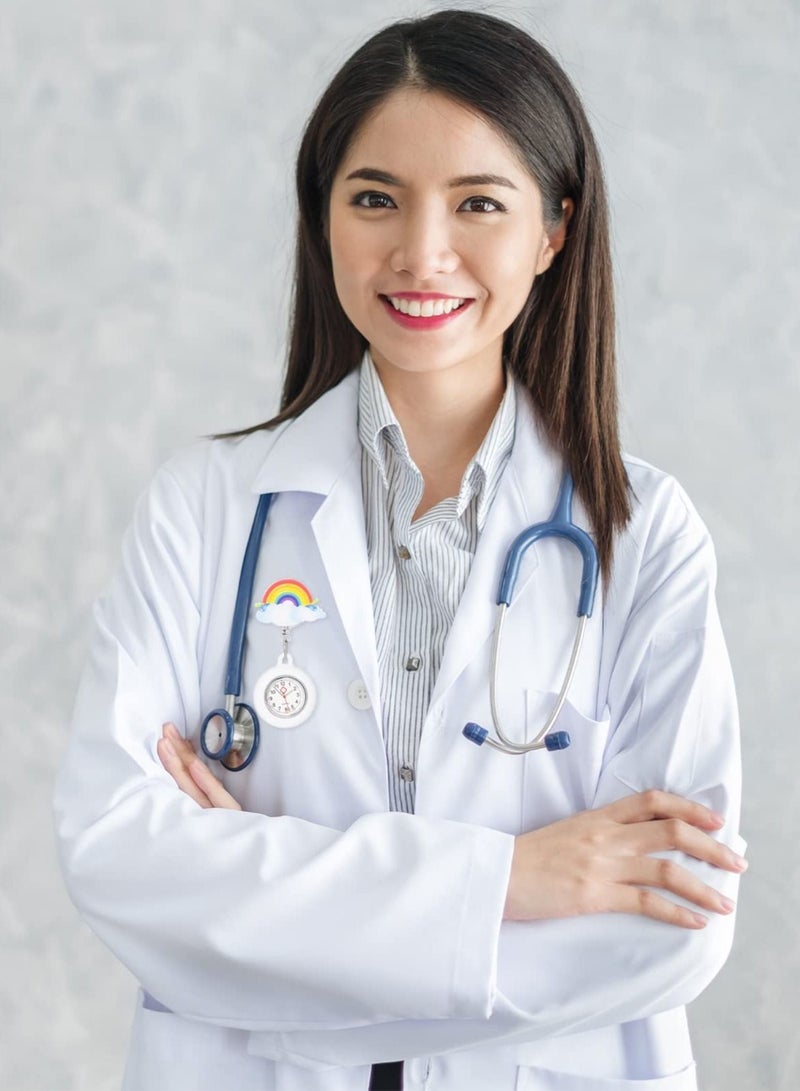 SYOSI ساعة جيب قابلة للسحب لطيفة للممرضات، ساعة جيب محمولة قابلة للتعليق للممرضات، ساعة جيب هدية للممرضات والأطباء والطالبات، قطعة واحدة - Image 2