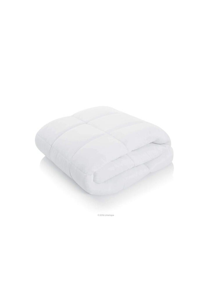 DEEP SLEEP Every Night Deep Sleep White Stripe Microfiber Quilt 85 GSM White (Full - W 200 X L 200) - Image 2