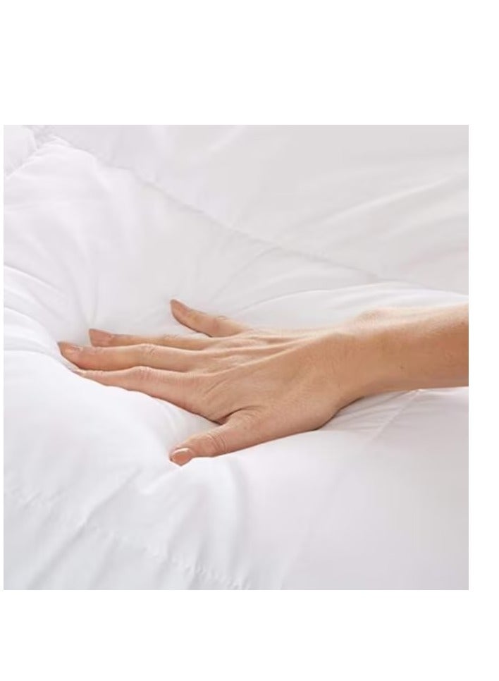 DEEP SLEEP Every Night Deep Sleep White Stripe Microfiber Quilt 85 GSM White (Full - W 200 X L 200) - Image 4