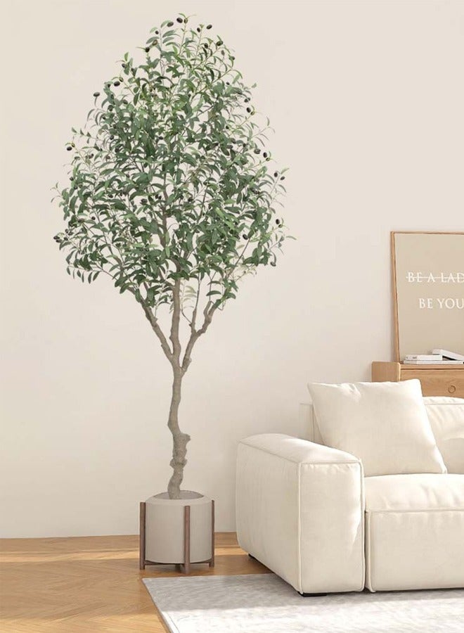 ZCM-HAPPY Large Artificial Olive Tree 150cm, Nordic Style Indoor and Outdoor Green Plant - Hotel and Garden Potted Decoration, Bird of Paradise Bonsai Ornament - Image 5