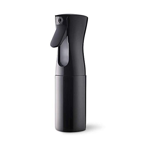 ZEBROC Plastic Hair Spray Bottle 160 Ml, Plastic Trigger Spray Bottle Refillable Fine Mist Water Squirt Bottle for Curly Hair, Hair Cutting, Barber, Cleaning, Plant, Ironing (Black) - Image 1