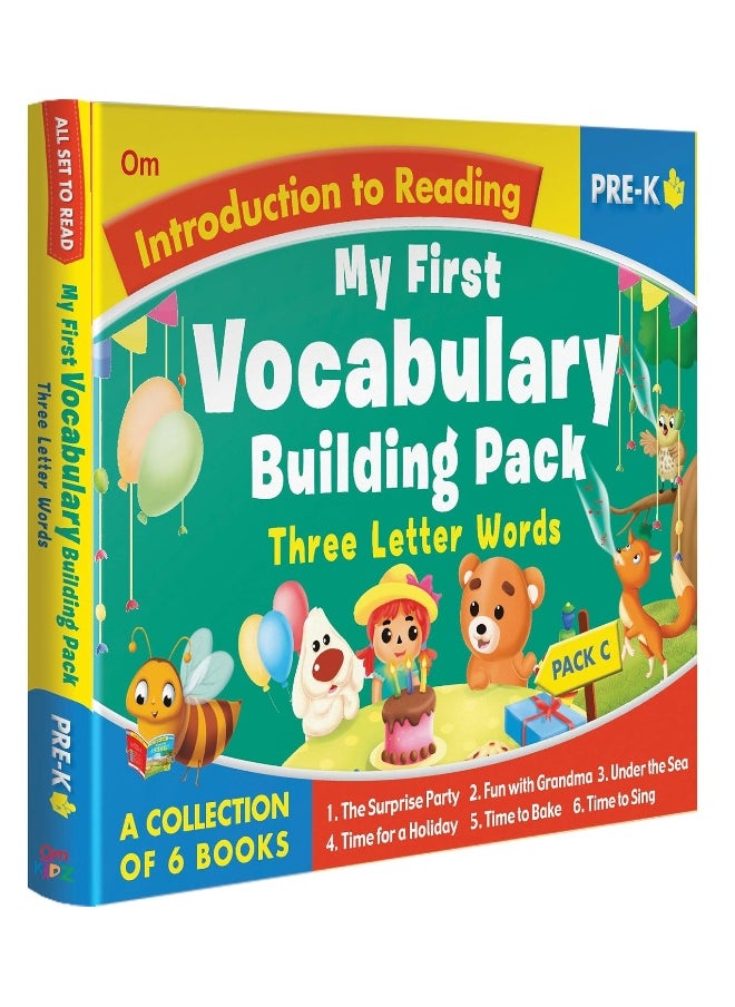 All set to Read- Level Pre-K- My First Vocabulary Building Pack C Book (3 Letter Words)  - Image 1