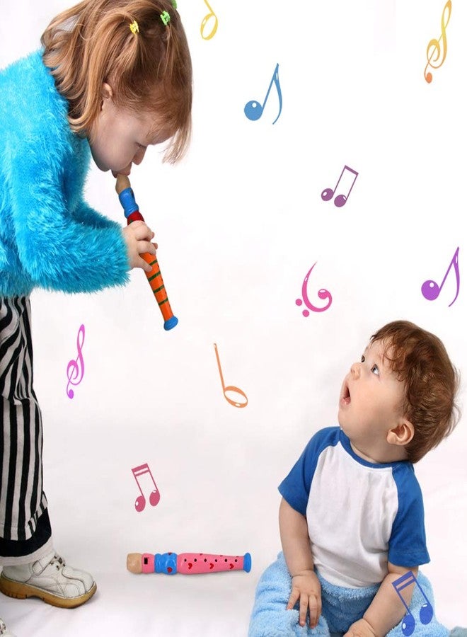 Sealive 2 pcs Small Wooden Recorders for Toddlers, Colorful Piccolo Flute for Kids,Learning Rhythm Musical Instrument,Sealive Baby Early Education Music Sound Toys for Autism or Preschool Child (Random Color) - Image 3
