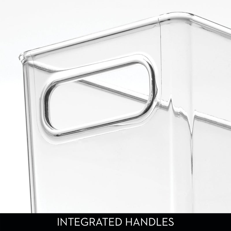 iDesign Slim Clear Plastic Bathroom Storage Bin, Tall Narrow Organizer for Lotions, Creams, and Toiletries - Image 5