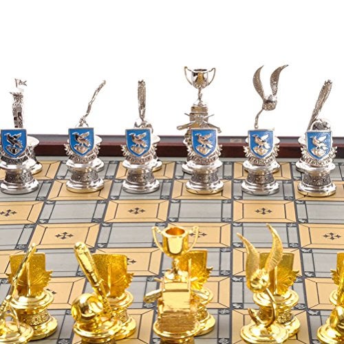 The Noble Collection Quidditch Chess Set (Silver & Gold Plated) - Harry Potter Quidditch Chess Set - 2 Players - All Ages - Image 2